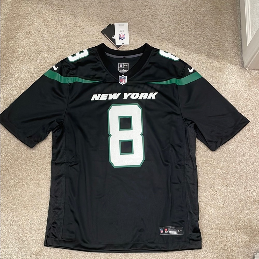 Aaron Rodgers New York Jets Nike Game Jersey - Black NWT size L